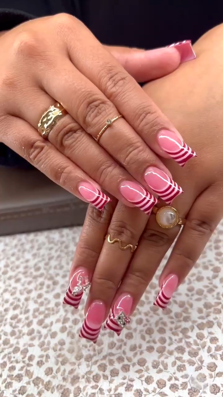 Intricate nail art design
