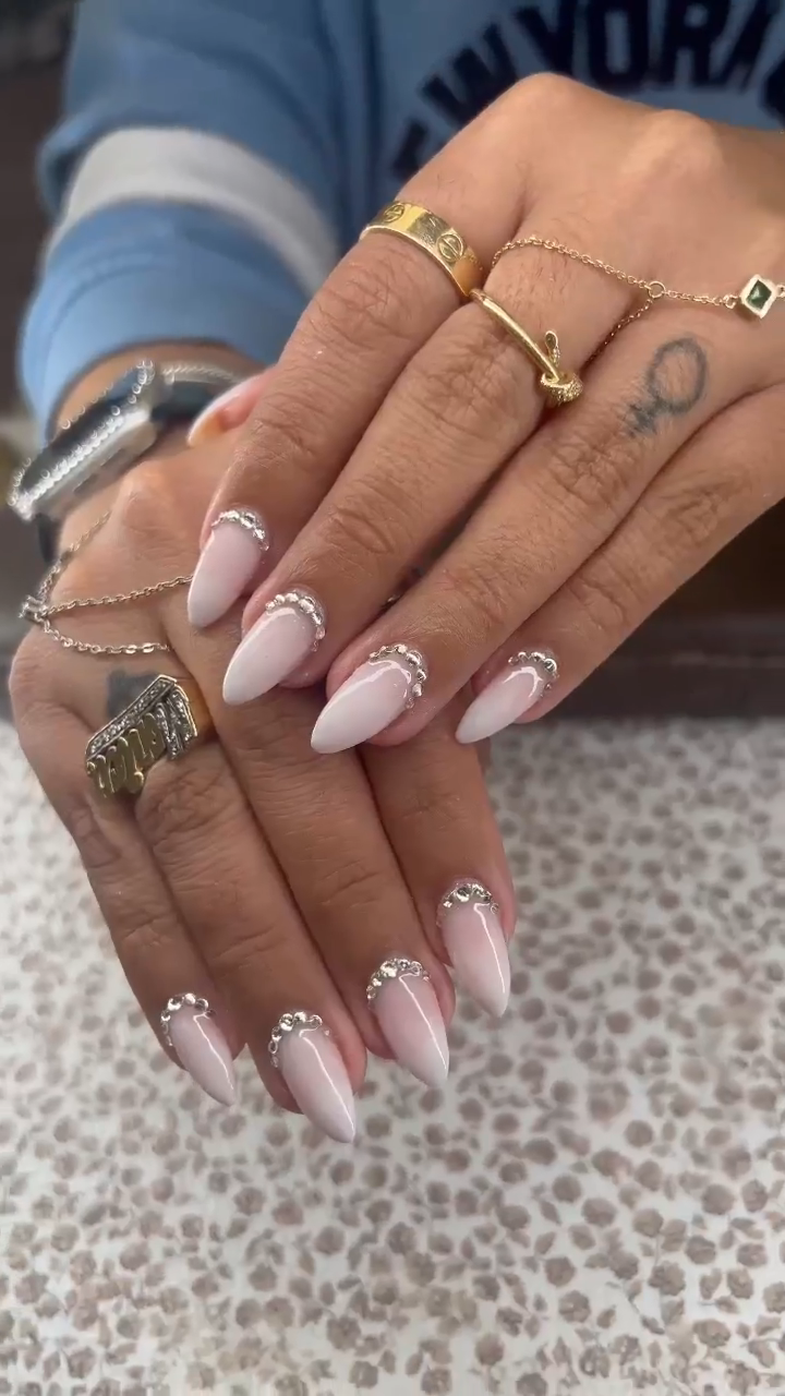 Custom gel nail set by Emerald Nail Spa
